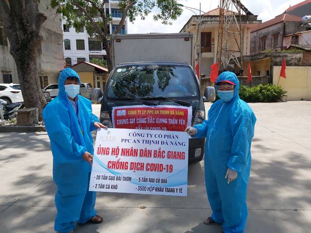 PPC An Thịnh Đà Nẵng chung tay cùng Bắc Giang chống dịch Covid-19